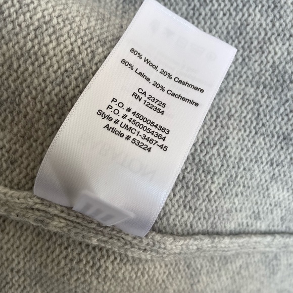 Babaton Aritizia cashmere wool wrap sweater grey - Picture 5 of 8